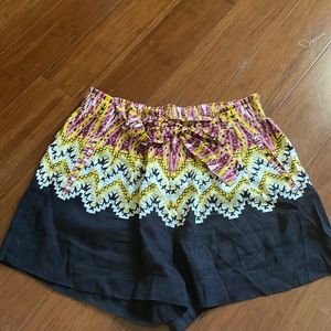 Anthropologie Linen Shorts